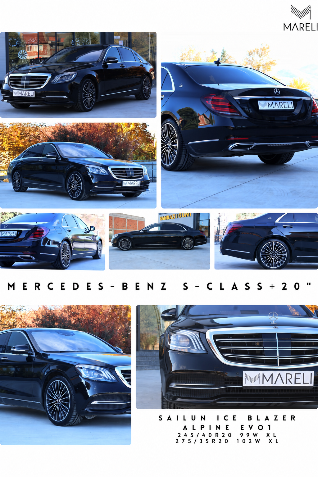 Mercedes-Benz S-Class 2020 · 20″ · Монтирано во Mareli