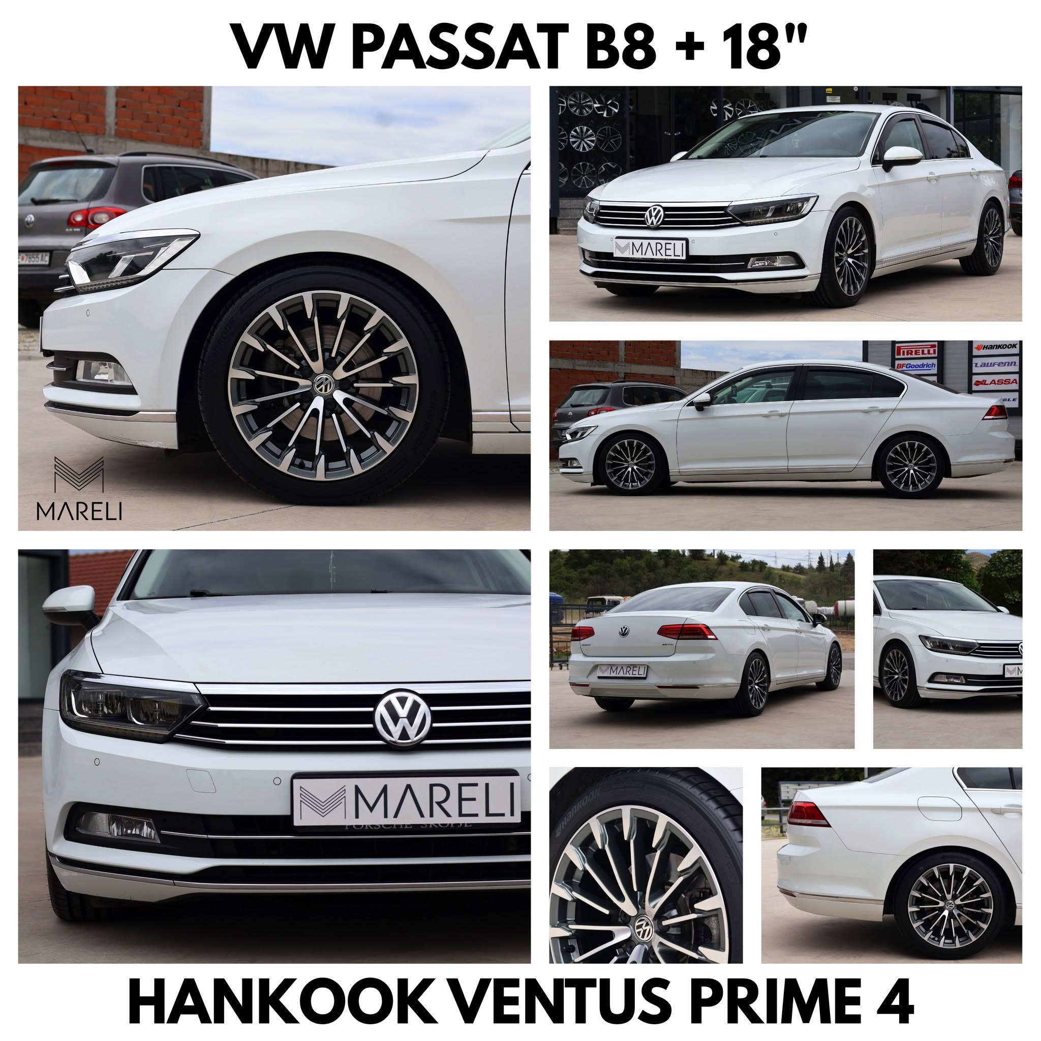 VW Passat B8 · 18″ · Монтирано во Mareli